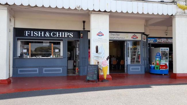 Bognor Regis pier fish and chip shop