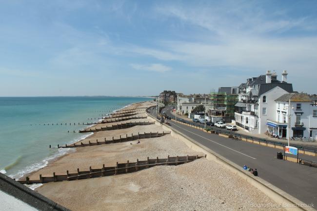 West beach view from the pier at Bognor Regis