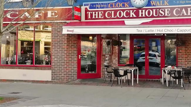 The Clock House Cafe shop front